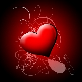 bellissimo cuore rosso
