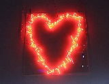 cuore con luci