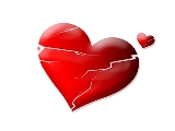 cuore distrutto da amore