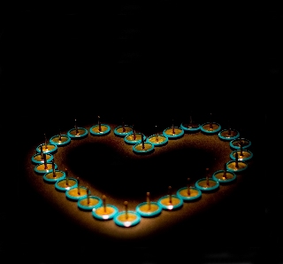 cuore di candele