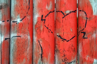 cuori su steccato