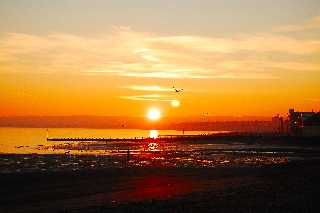 tramonto sul mare